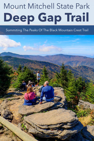 Guide to Hiking The Deep Gap Trail and black Mountain Crest Trail within Mount Mitchell State Park in North Carolina 