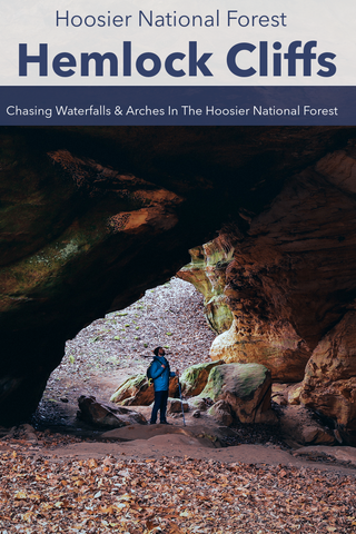 Guide to chasing off trail waterfalls in Hemlock Cliffs Hoosier National Forest Indiana