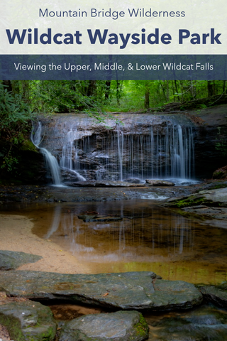 Wildcat wayside park mountain bridge wilderness are South Carolina waterfall hiking trail