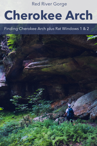 Cherokee Arch hiking trail red river gorge Kentucky Daniel Boone National Forest
