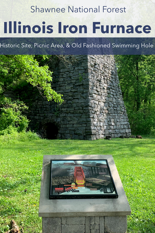 Guide to visiting and hiking the Illinois iron furnace picnic area in Shawnee National forest Illinois 