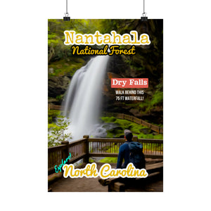 Nantahala National Forest Dry Falls Poster
