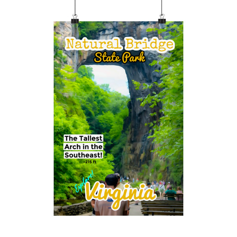 Natural Bridge State Park Virginia Poster