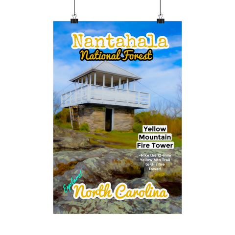 Nantahala National Forest Yellow Mountain Fire Tower Poster