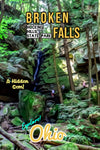 Hocking hills state park broken falls waterfall Ohio poster