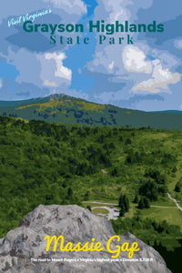Grayson Highlands State Park Virginia Massie Gap Mount Rogers Poster