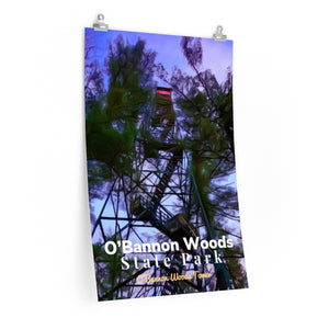 O’Bannon Woods State Park Fire Tower Indiana Poster