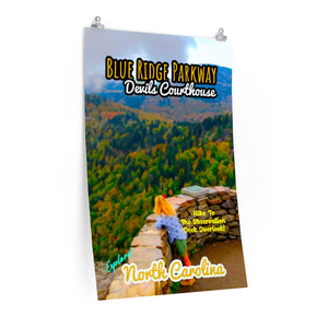 Blue Ridge Parkway Devils Courthouse Overlook Poster