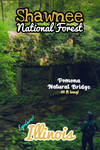 Shawnee National forest Illinois Pomona Natural Bridge arch poster
