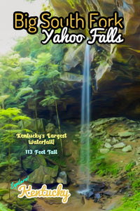 Big south fork yahoo falls waterfall Daniel Boone National Forest Kentucky Poster 