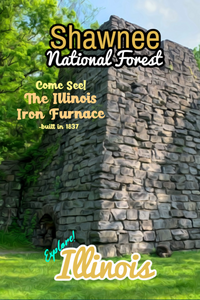 Illinois iron furnace picnic area hiking trail in Shawnee National forest Illinois poster