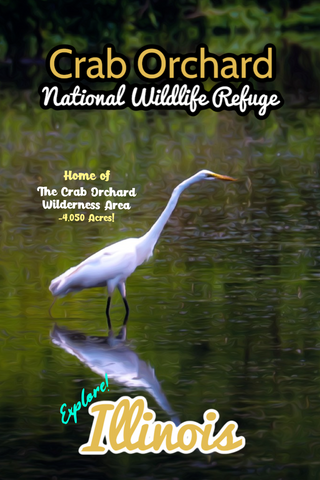 Crab orchard wilderness and wildlife refuge Illinois poster