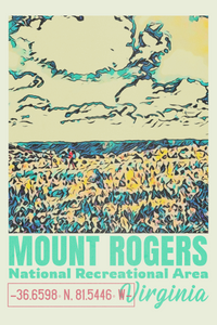 Mount Rogers National Recreation Area Virgini Appalachian Trail Poster 
