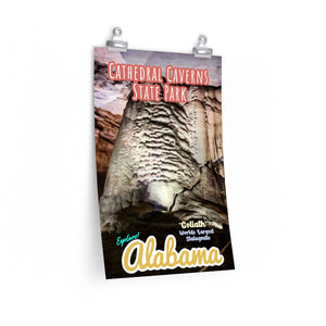 Cathedral Caverns State Park "See Goliath" Poster