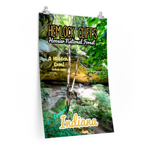 Hoosier National Forest Hemlock Cliffs Poster