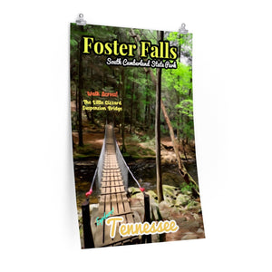 South Cumberland State Park Foster Falls Creek Crossing Poster