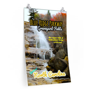 Blue Ridge Parkway Graveyard Fields Upper Falls Poster