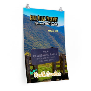Blue Ridge Parkway Glassmine Falls Overlook Poster