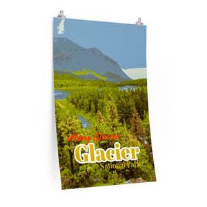 Glacier National Park Many Glacier Poster