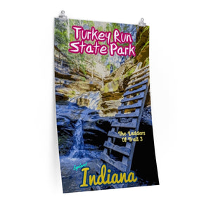 Turkey Run State Park Ladders Of Trail 3 Poster