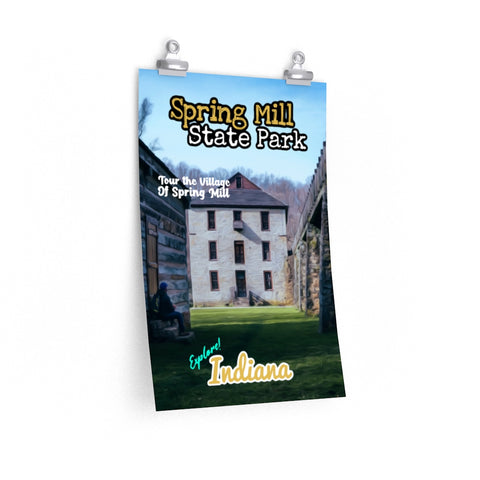 Spring Mill State Park Pioneer Village Poster