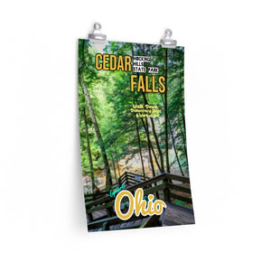 Hocking Hills State Park Cedar Falls Democracy Steps Poster