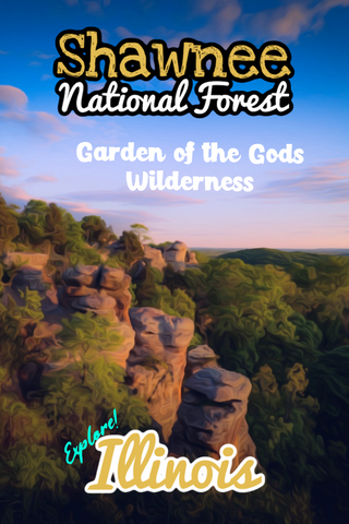 Shawnee National forest Illinois garden of the gods wilderness poster