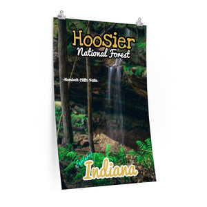 Hoosier National Forest Hemlock Cliffs Falls Poster