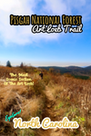 Art Loeb hiking trail Pisgah National Forest North Carolina mountains poster
