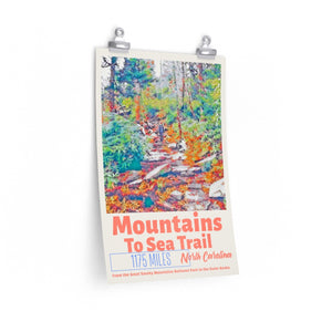 Mountains To Sea Trail North Carolina Poster 