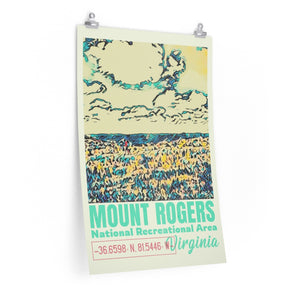 Mount Rogers N.R.A. Appalachian Trail Poster