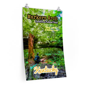 Daniel Boone National Forest Markers Arch Trail Poster