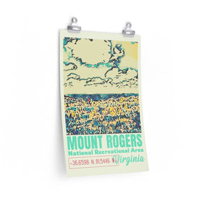 Mount Rogers N.R.A. Appalachian Trail Virginia Poster