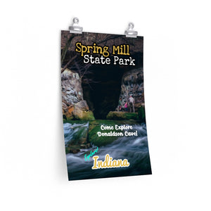 Spring Mill State Park Donaldson Cave Poster