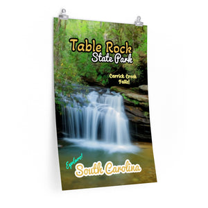 Table Rock State Park Carrick Creek Falls Poster