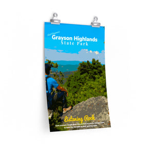 Grayson Highlands State Park Listening Rock Poster