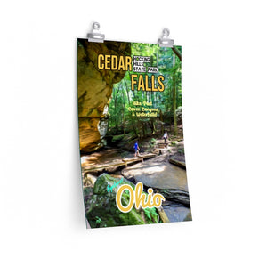 Hocking Hills State Park Cedar Falls Trail Poster