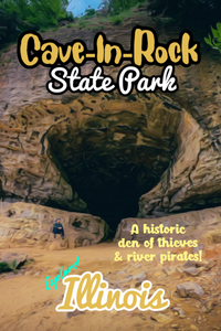 Cave in rock state park historic landmark Illinois poster