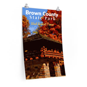Brown County State Park West Overlook Tower Poster Indiana