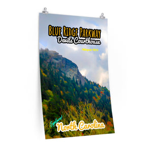 Blue Ridge Parkway Devils Courthouse Poster