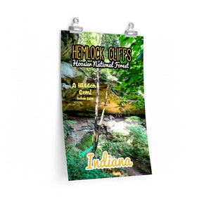 Hoosier National Forest Hemlock Cliffs Poster