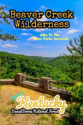 Beaver Creek Wilderness Three Forks Overlook in Daniel Boone National Forest of Kentucky Poster