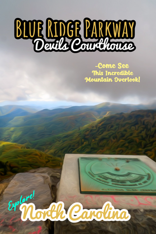 Devils courthouse blue ridge parkway North Carolina poster 