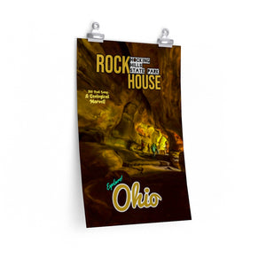 Hocking Hills State Park Rock House Cave Poster