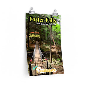 South Cumberland State Park Foster Falls Creek Crossing Poster
