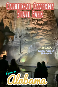 Cathedral Caverns State Park Goliath Stalagmite Poster Alabama