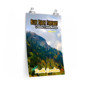 Blue Ridge Parkway Devils Courthouse Poster