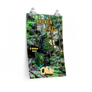 Hocking Hills State Park Broken Falls Poster