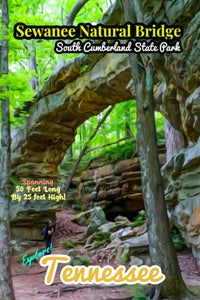 South Cumberland State Park Sewanee Natural Bridge Arch Poster Tennessee 