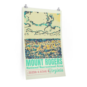 Mount Rogers N.R.A. Appalachian Trail Poster